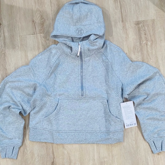 lululemon athletica Sweaters - lululemon Scuba Oversized Half-Zip Hoodie- Heather Gray